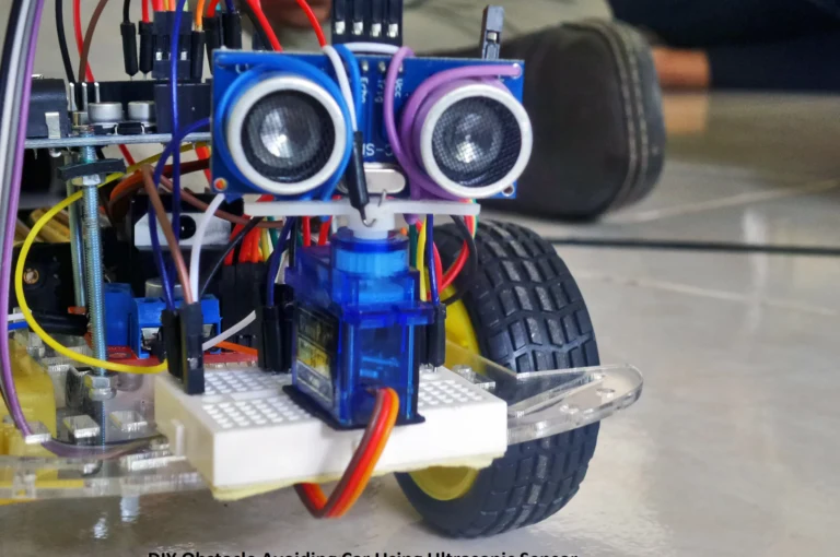 DIY Obstacle Avoiding Car Using Ultrasonic Sensor